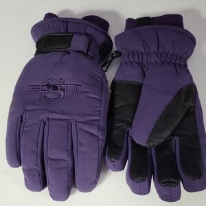 Ski Scott Purple and Black Insulated Gloves. Sz M. EXC